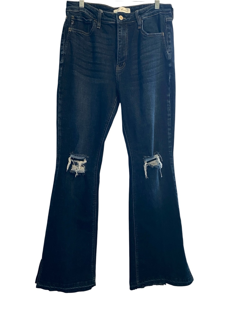 Kancan Flare Jeans Distressed